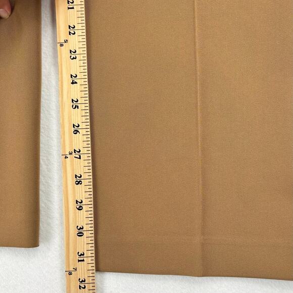 Mondo II Sonia High Rise Trouser Pants Pleated Stretch Knit Camel Size 16 - Picture 9 of 12